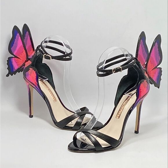 Sophia Webster Chiara Leather Butterfly Sandals size 37 - Picture 1 of 13